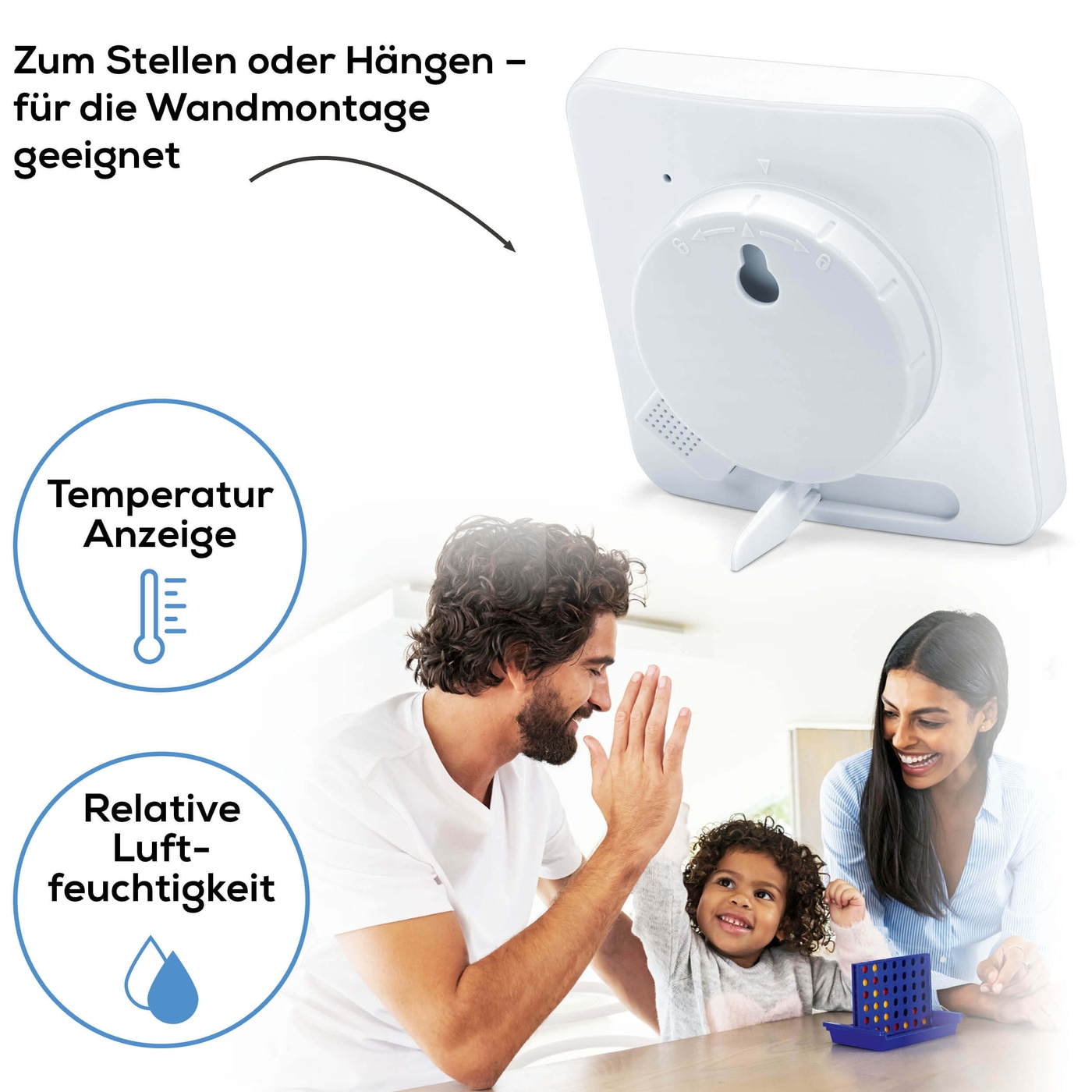 Beurer Thermo-Hygrometer HM 22-Ideal für die Küche, zu Hause und im Büro