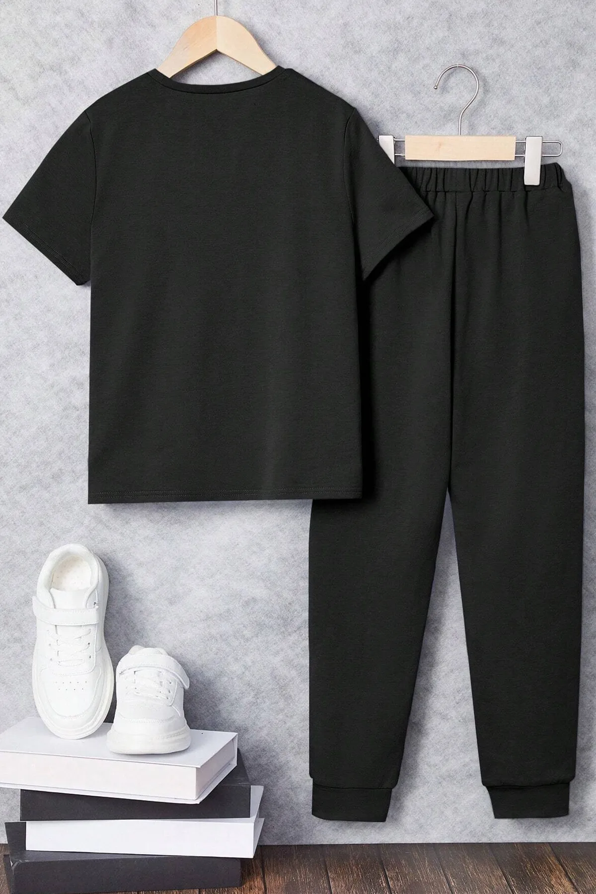 uyguntarz  Sport-Sweatsuit Set - Schwarz - Regular Fit