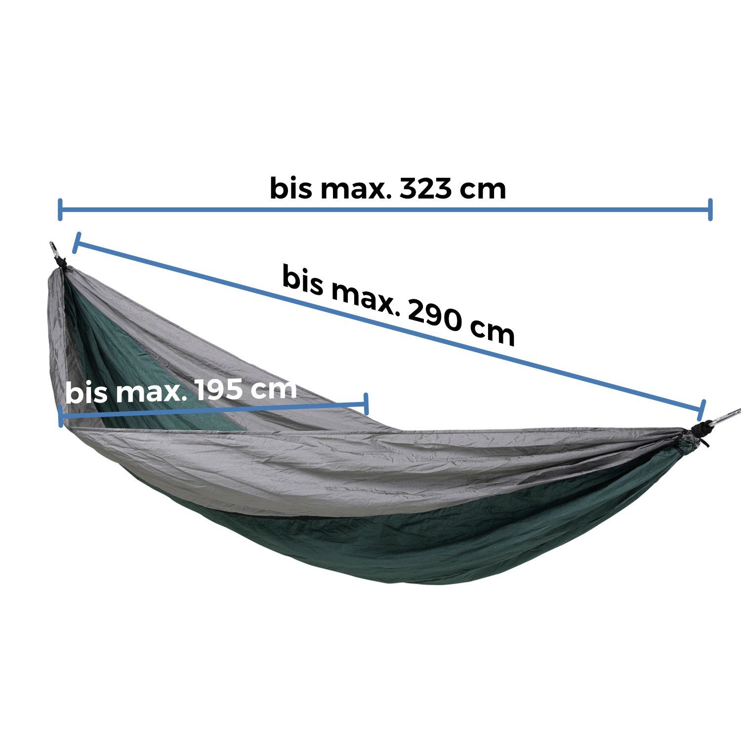 SVITA Hängematte SVITA Outdoor Hängematte, aus Fallschirmnylon