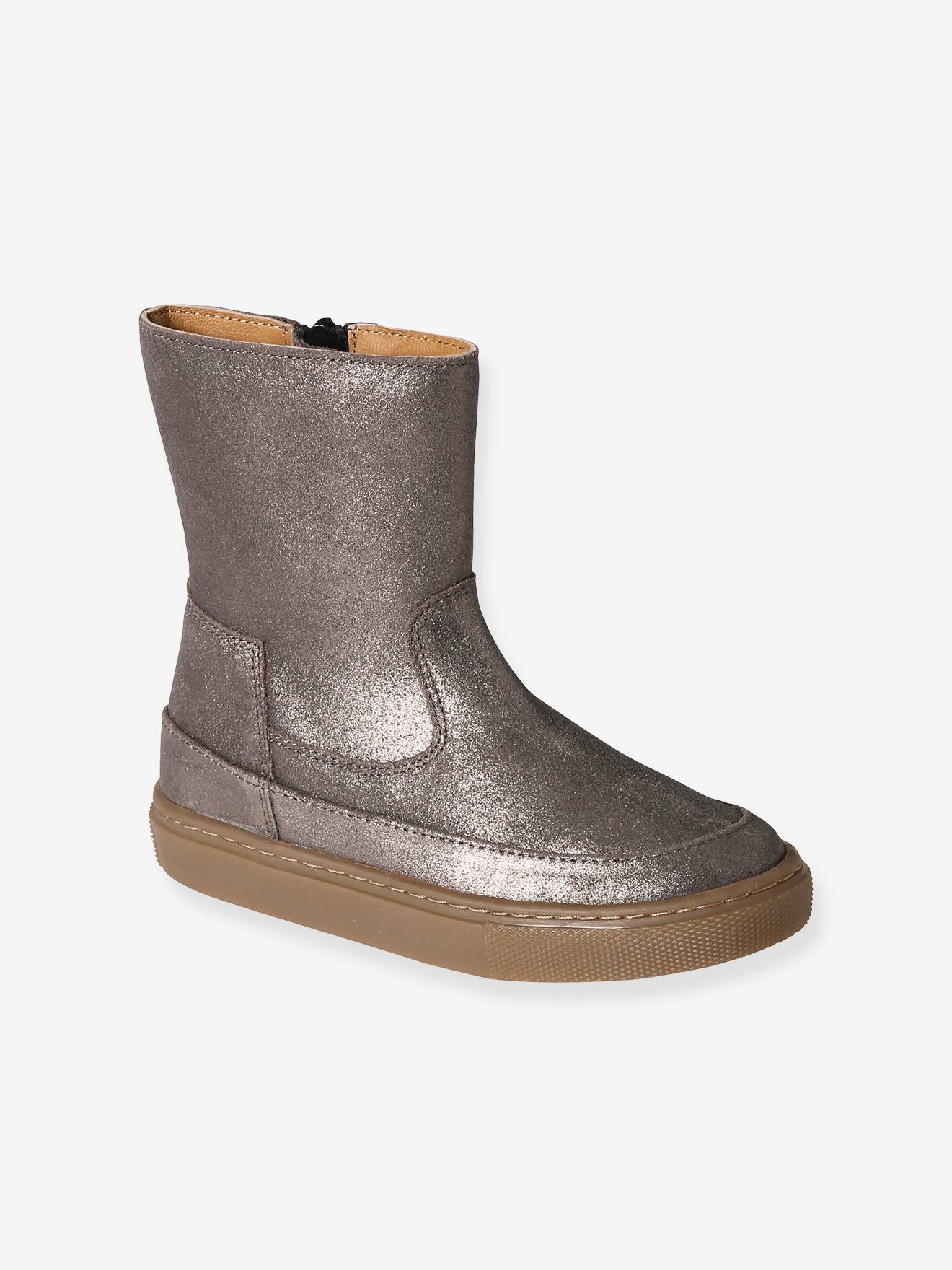 Vertbaudet Mädchen Stiefel mit Reißverschluss - bronze