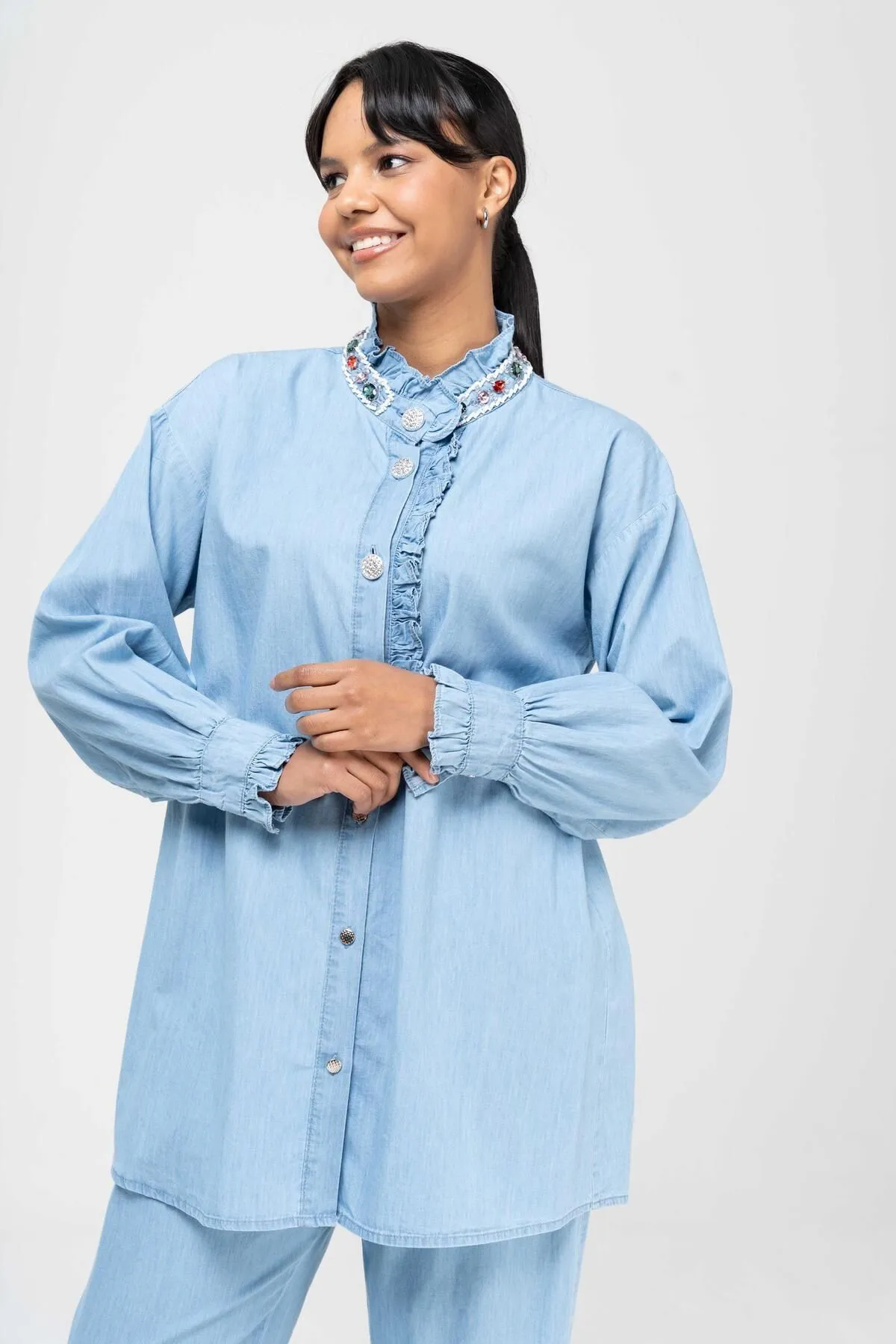 Olcay  Zweiteiler - Blau - Relaxed Fit