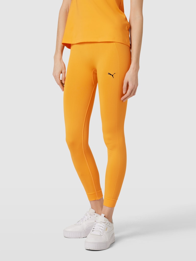 Leggings mit Logo-Print Modell 'STUDIO FOUNDATIONS SEAMLE' in orange