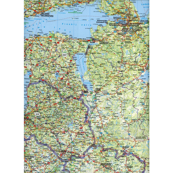Osteuropa, Autokarte 1:2.000.000 - Straßenkarte