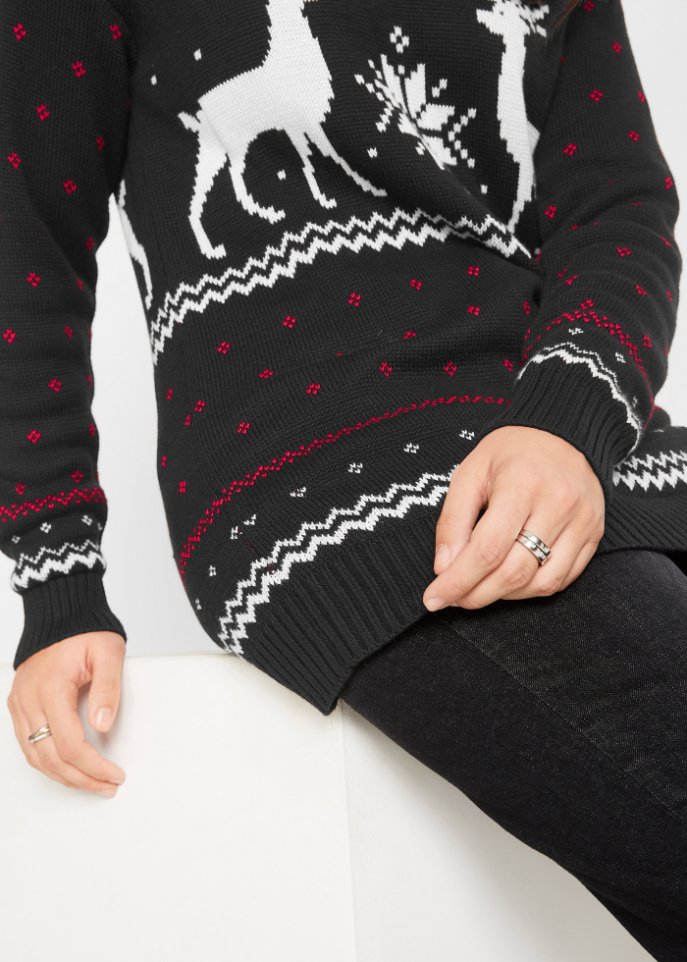 Pullover mit Wintermotiv
