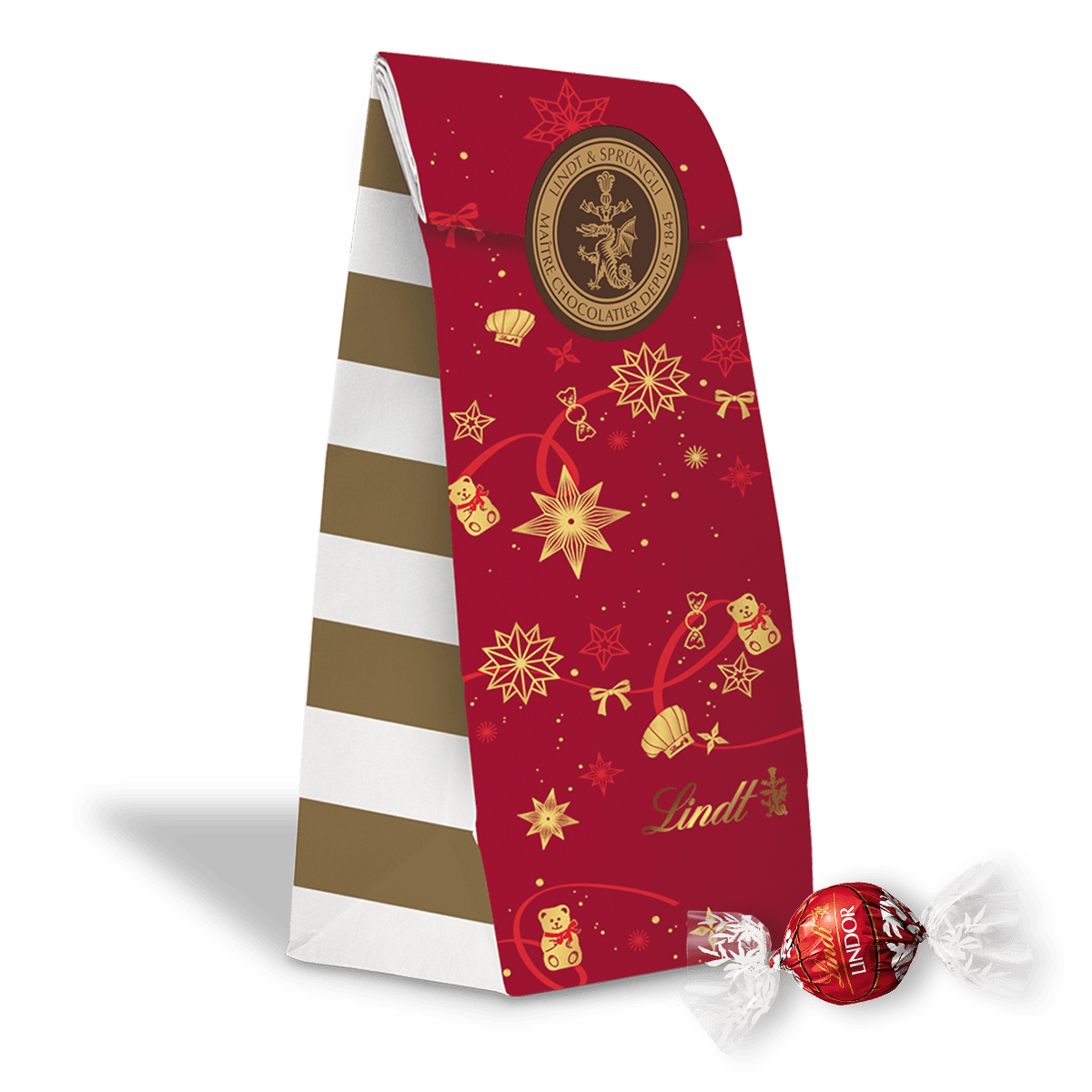 Lindt Pick & Mix XMas Beutel rot, 500g