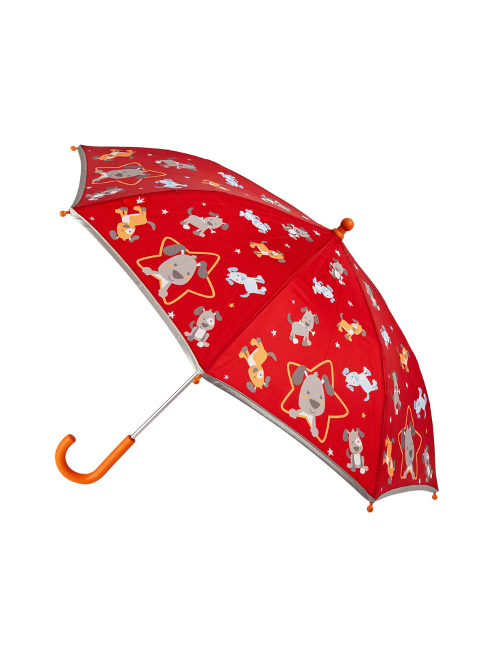 Sigikid Regenschirm Hund Kinderschirm, 75 cm in rot günstig kaufen onesize