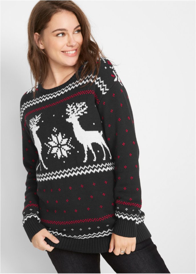 Pullover mit Wintermotiv