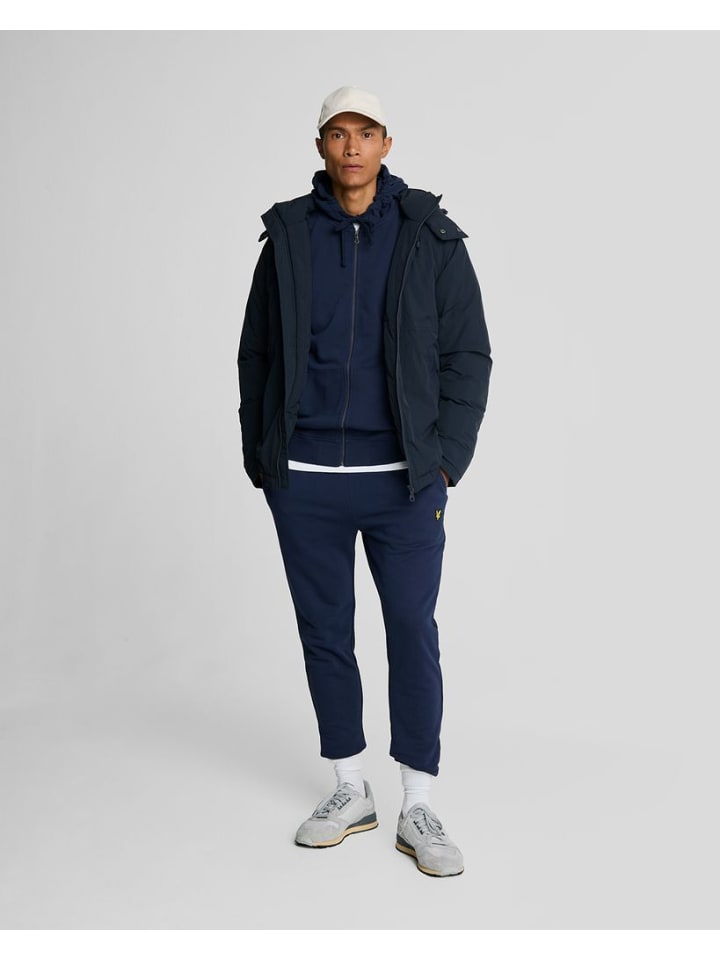 Lyle & Scott Kapuzensweatjacke in Blau günstig kaufen