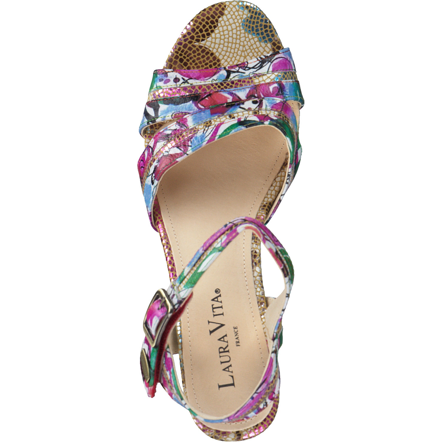 Laura Vita Nino 04, Plateau-Sandaletten, Damen, fuchsia