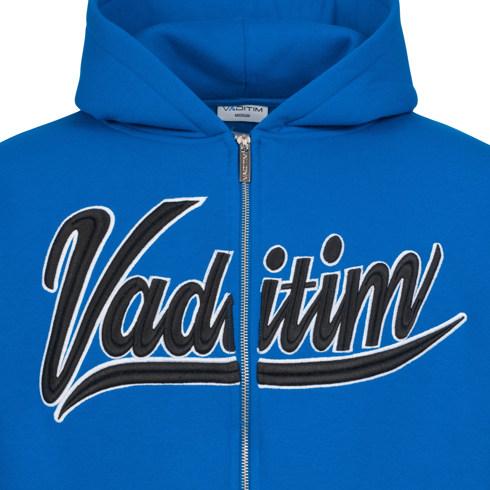 Royal Blue / Black 3D College Zipper