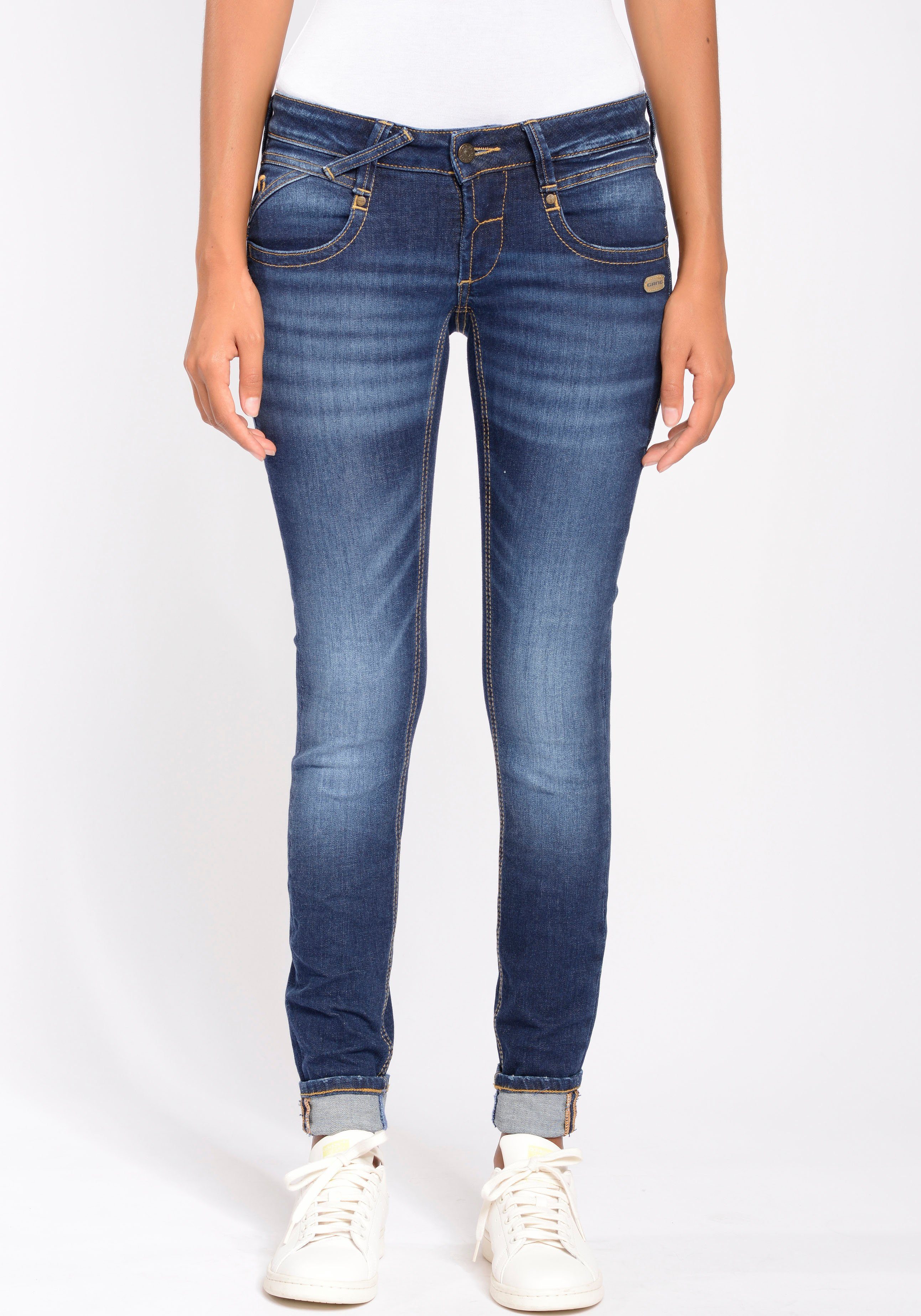 GANG Skinny-fit-Jeans 94NENA mit niedriger Leibhöhe