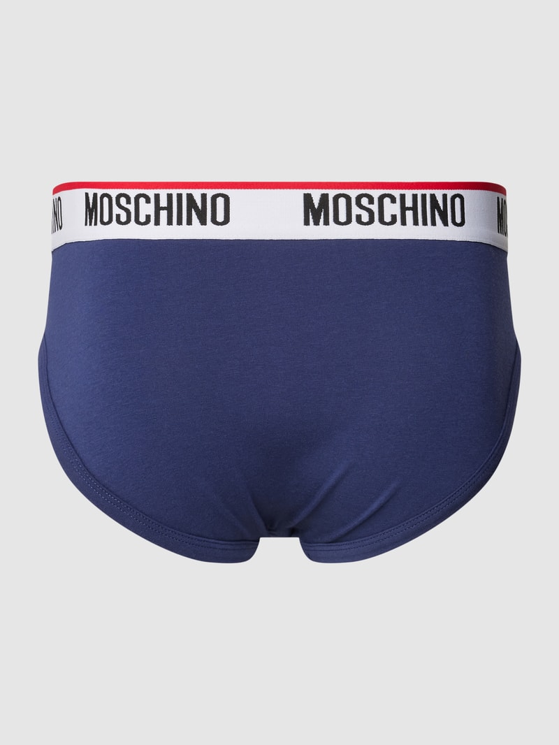 Slip mit Label-Bund in marineblau
