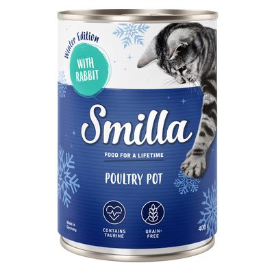 Smilla Winter Edition 6 x 400 g - Geflügeltöpfchen mit Kaninchen