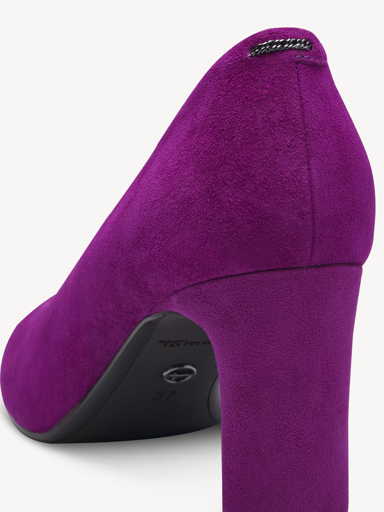 Escarpin en cuir - rose fuchsia