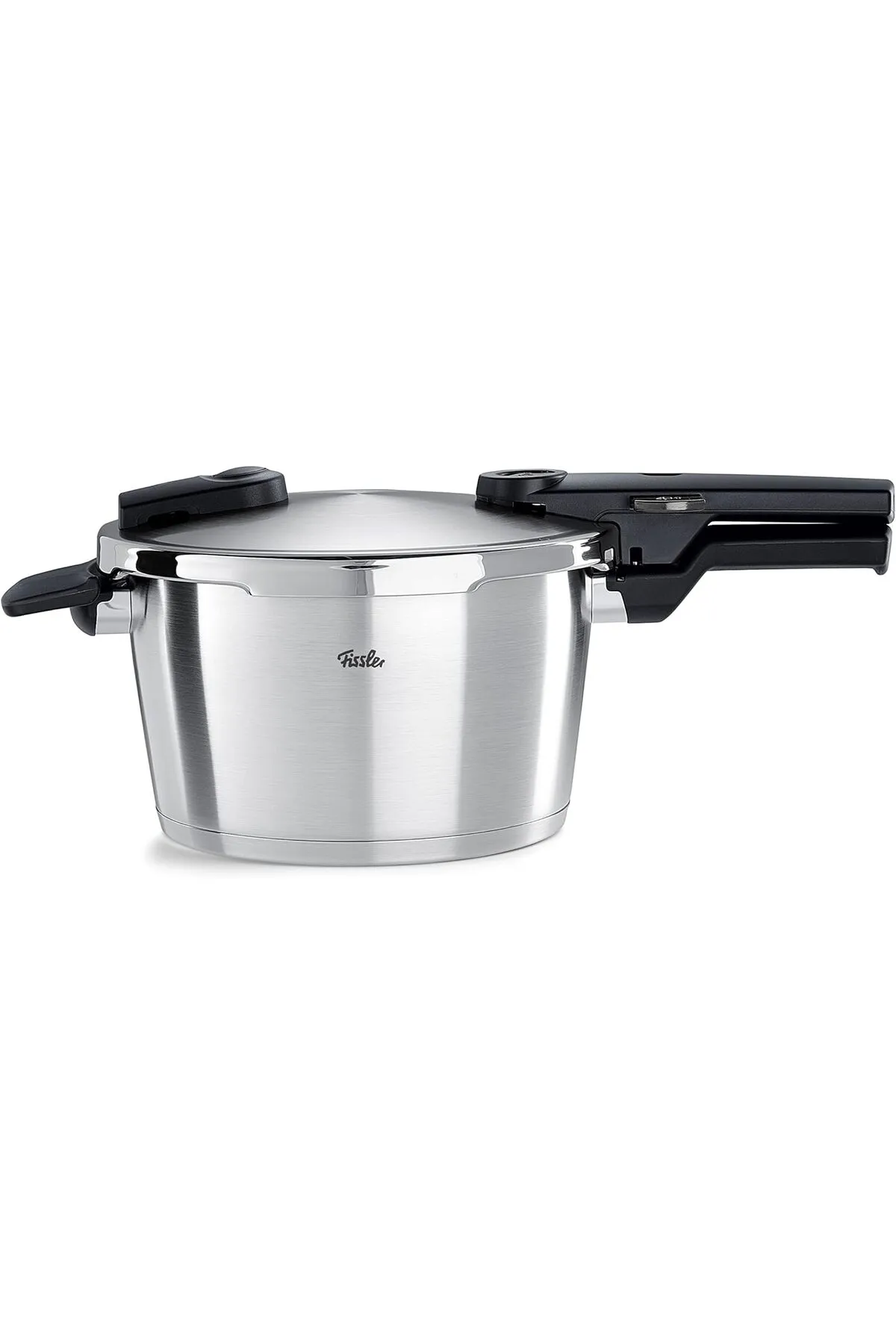 Viwares  Fissler Vitaquick Premium Schnellkochtopf (4,5L,22 cm) Edelstahl-Dampfkochtopf 2-Garstufen Induktion
