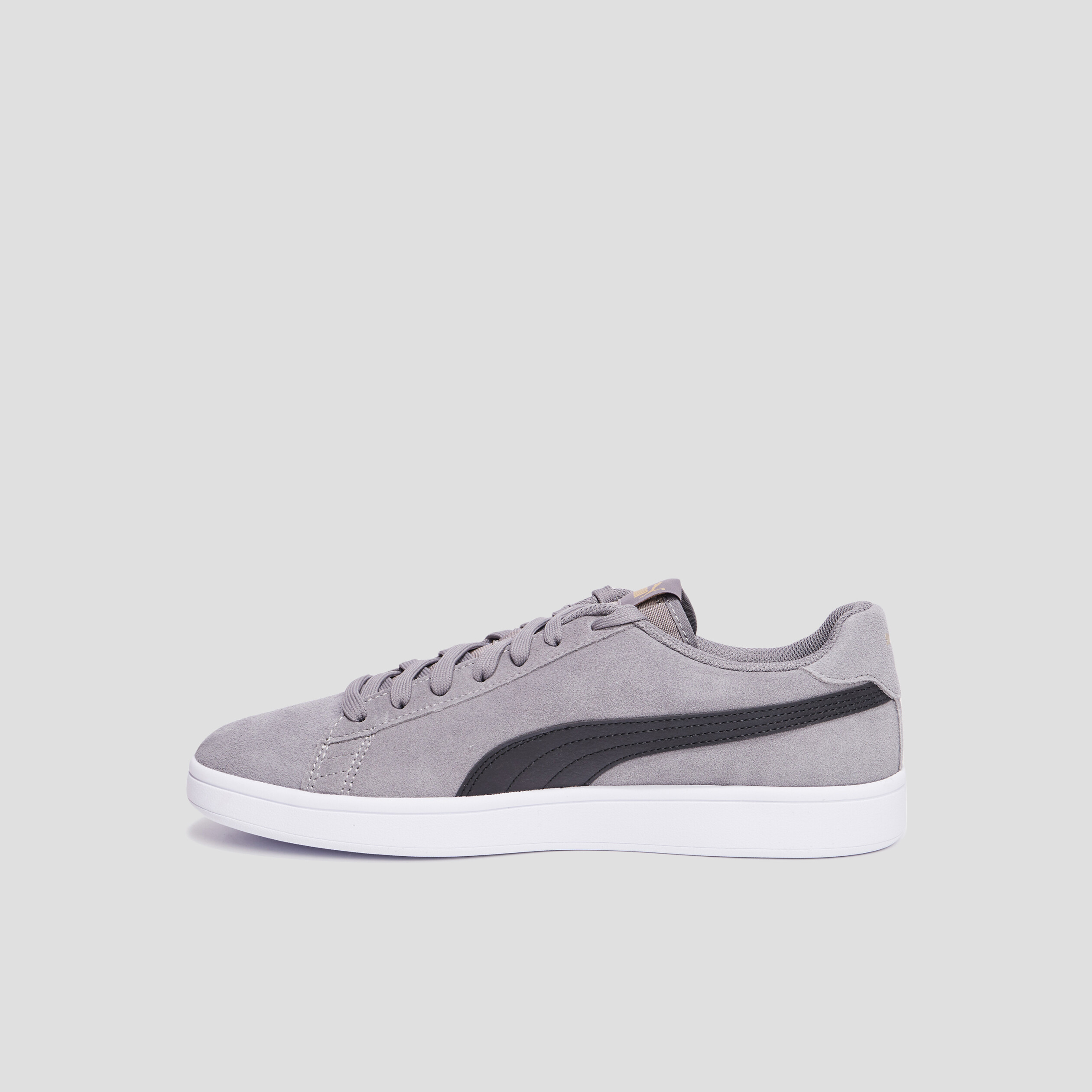 Tennis basses en cuir Puma Smash gris homme | La Halle