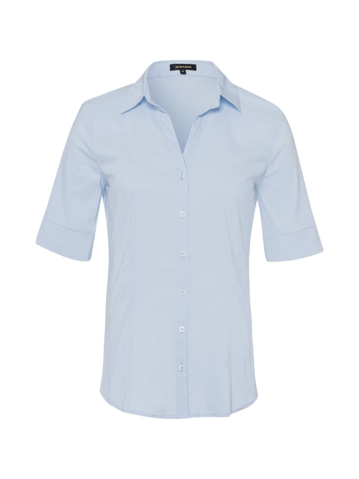 More & More Basicbluse in blau günstig kaufen 34