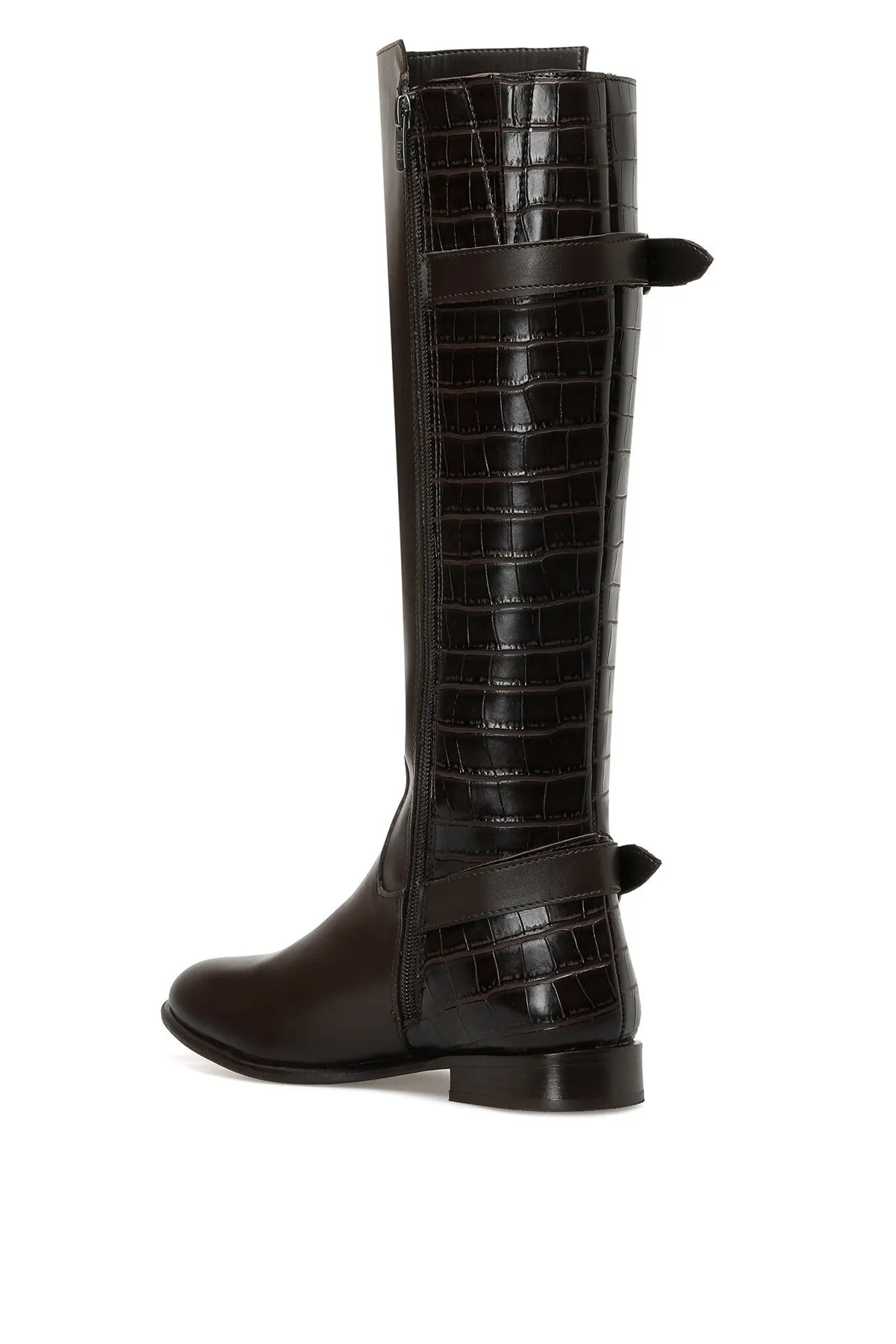 İnci  Daria 2pr braune flache Damenstiefel