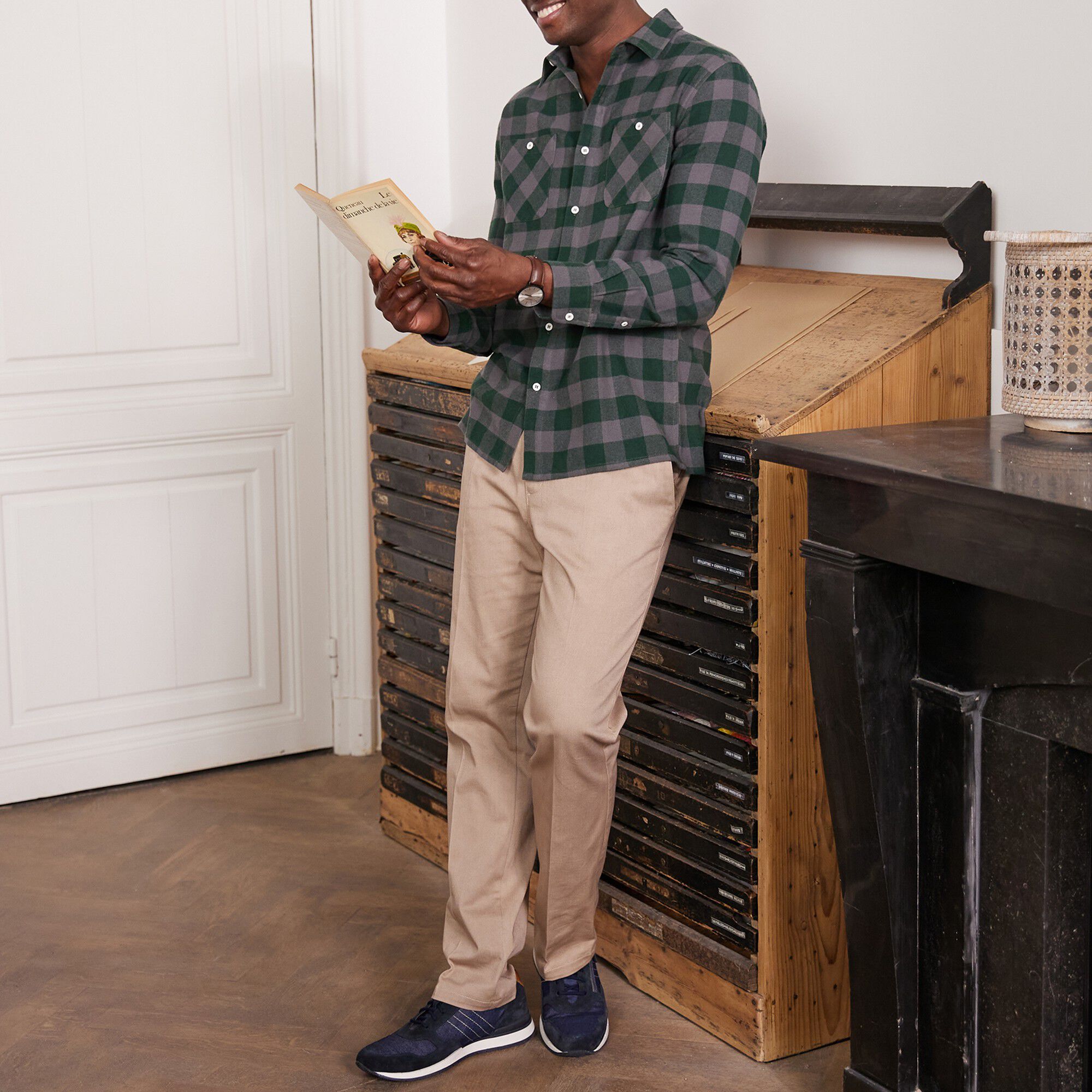 Chemise carreaux écossais flanelle