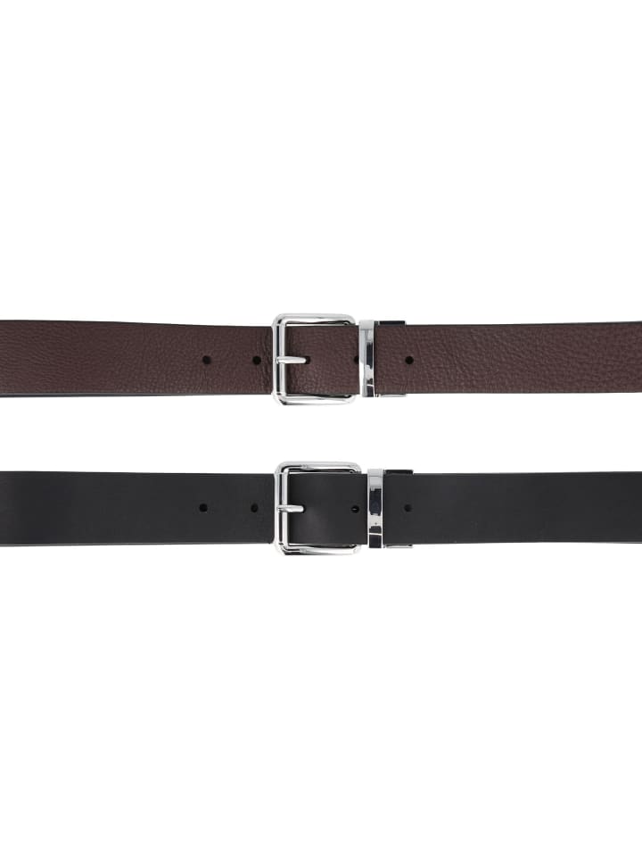 Marc O'Polo Wendegürtel Leder in derby brown günstig kaufen 100 cm