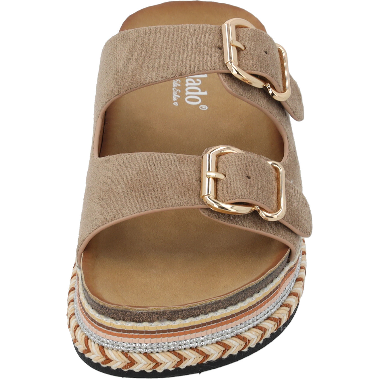 Palado Veast by Sila Sahin, Plateau-Pantoletten, Damen, Beige