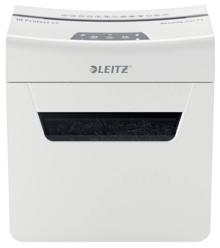 Leitz IQ Protect 6X Premium Aktenvernichter Partikelschnitt Sicherheitsstufe P-4 6 Blatt