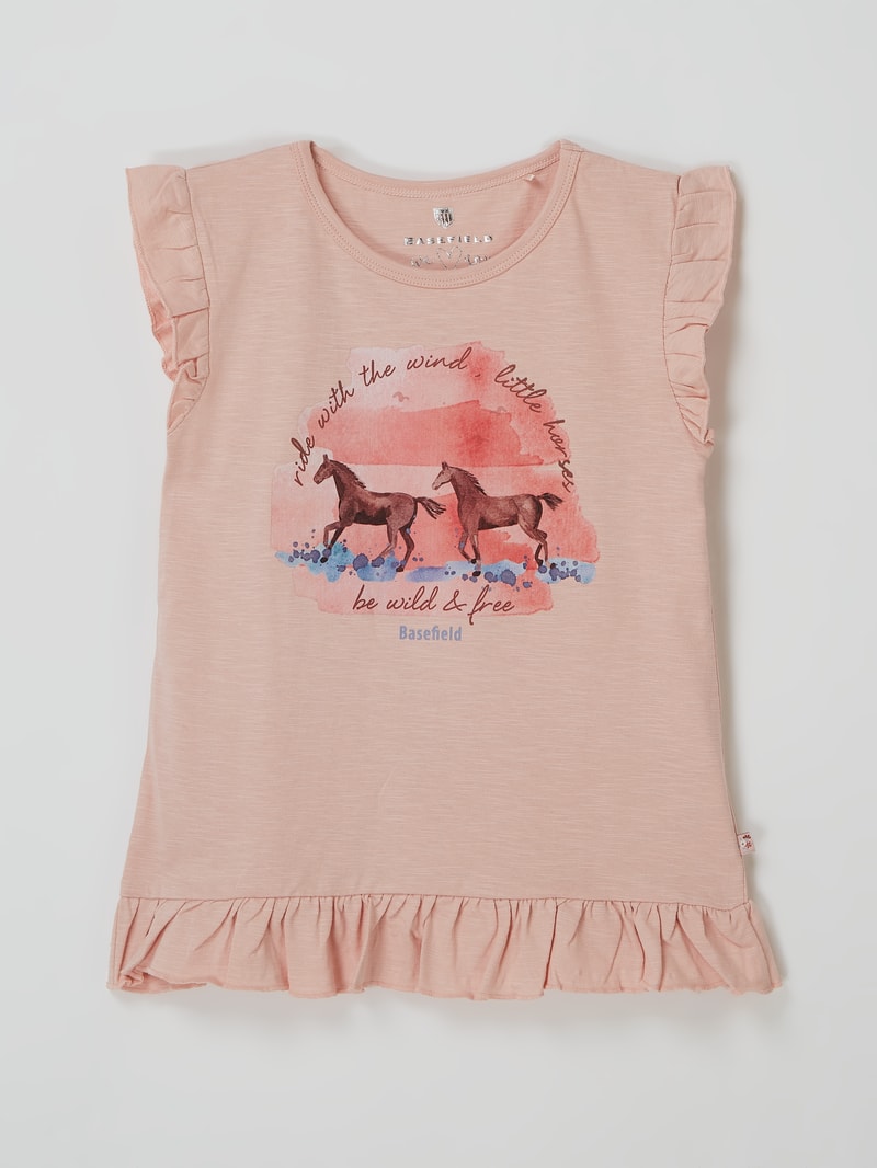 Shirt mit Print in rosa