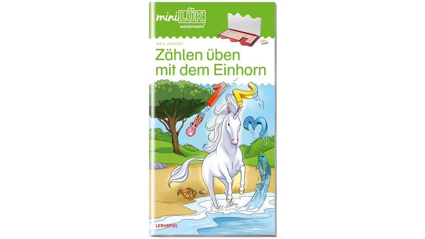 miniLÜK - Vorschule / Vorschule/1. Klasse - Mathematik: Zählen üben mit dem Einhorn
