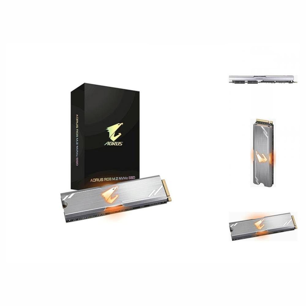 Gigabyte 512 GB Festplatte Gigabyte Aorus RGB SSD m2 interne Gaming-SSD