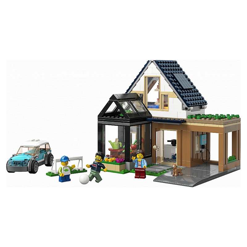 60398 La maison familiale et la voiture électrique, LEGO City