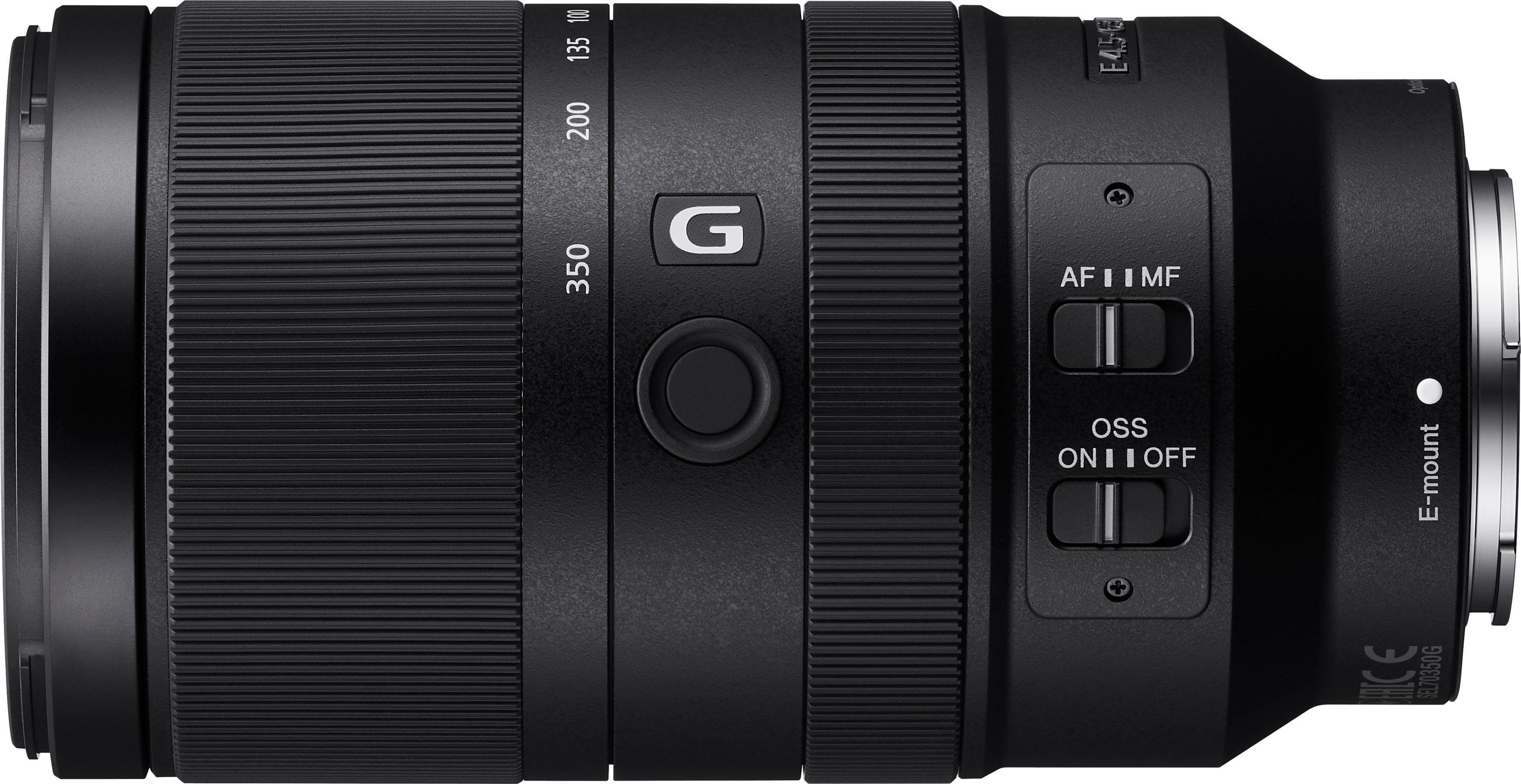 Sony SEL-70350G E-Mount Super-Telezoom Objektiv, (E 70-350mm F4.5-6.3 G, OSS, APS-C)