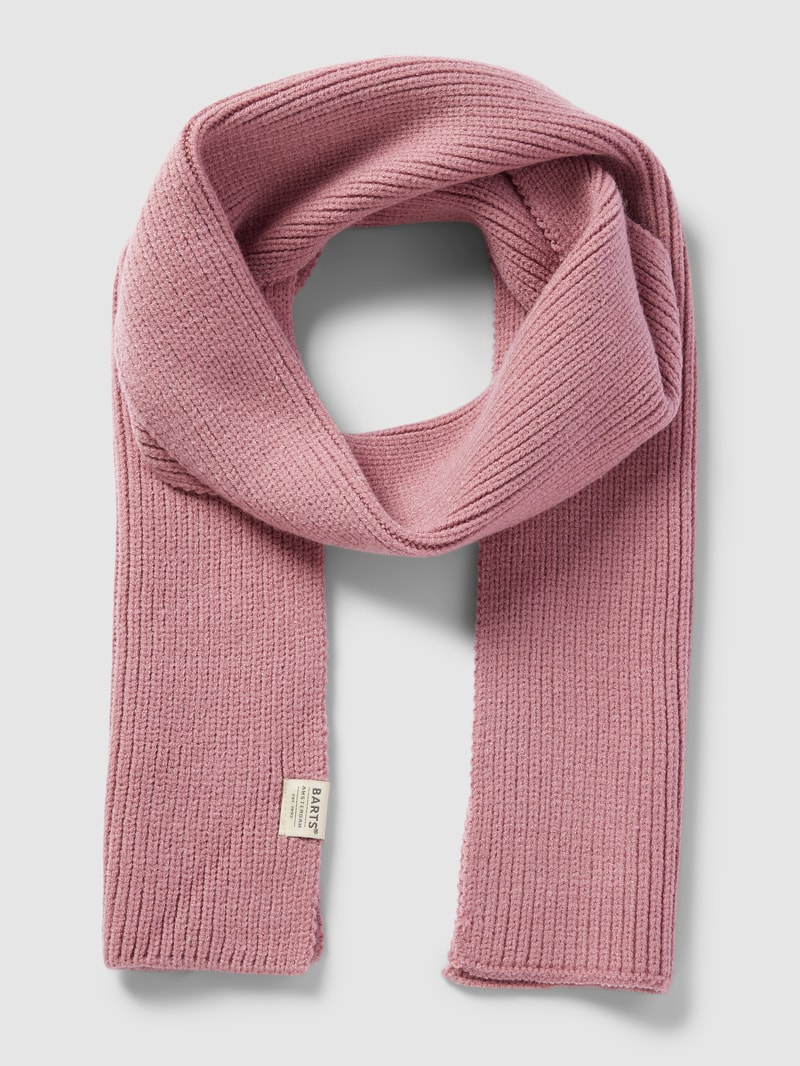 Schal mit Label-Detail Modell 'Sisterbro' in pink