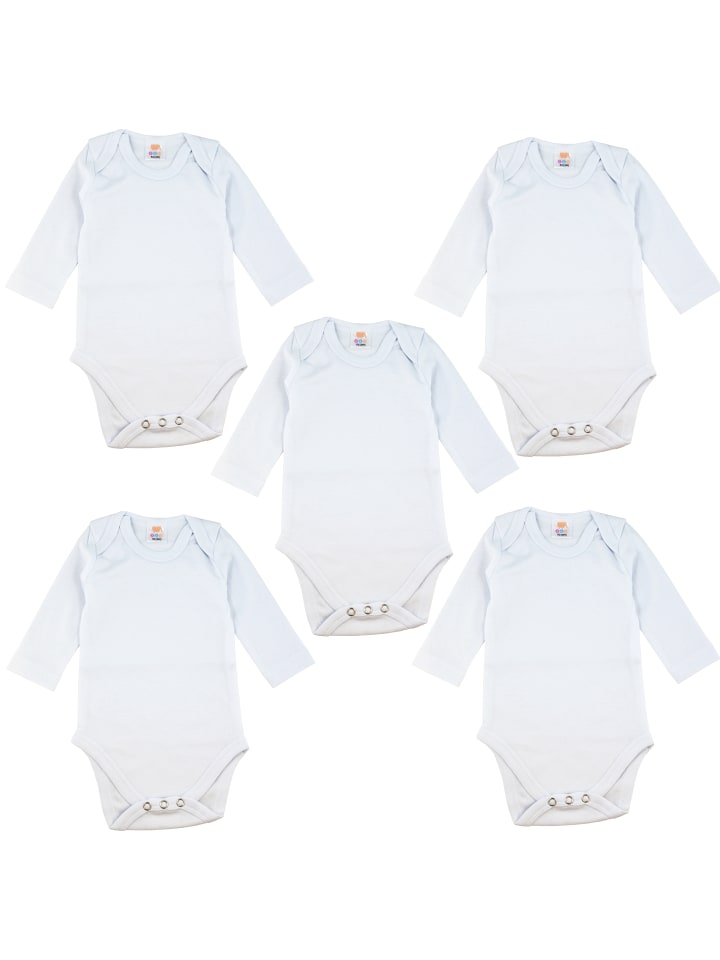 just2little 5er Pack Strampler Langarm in weiß günstig kaufen