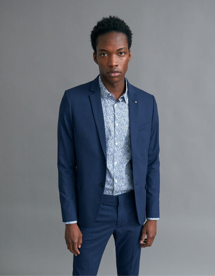 Veste de costume indigo Homme