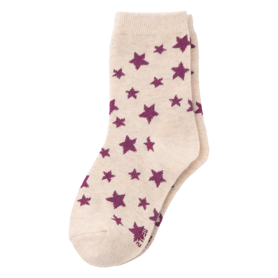 3 Paar Mädchen Socken mit Sterne-Allover