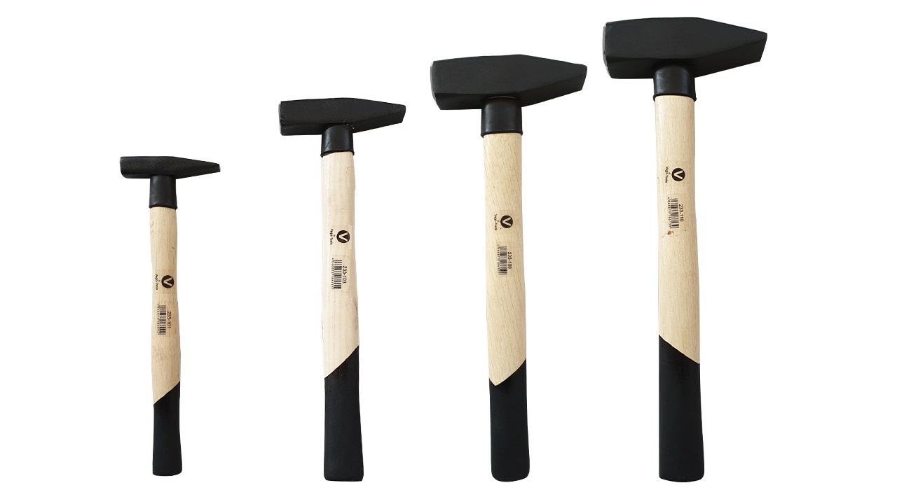 Vago-Tools Profi 4 tlg Set Schlosserhammer Schlosser Hammer 200 300 800 1000 g