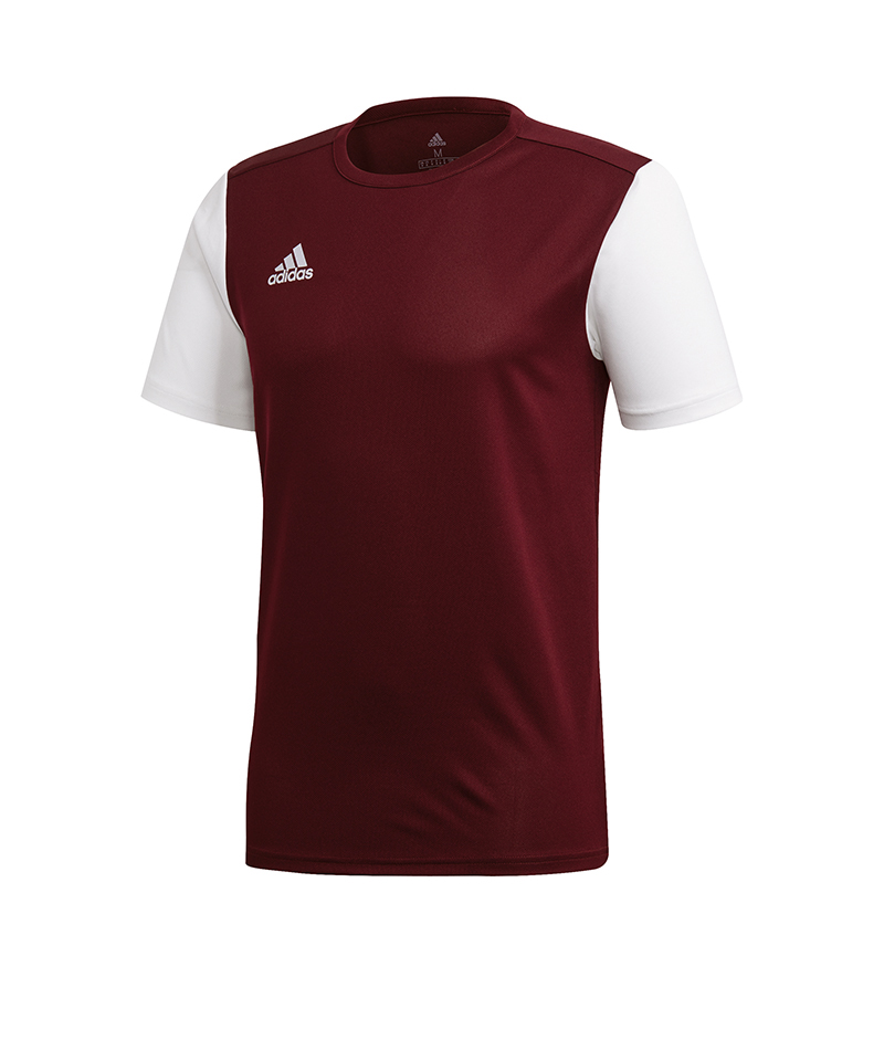 adidas Estro 19 Trikot kurzarm Dunkelrot Weiss