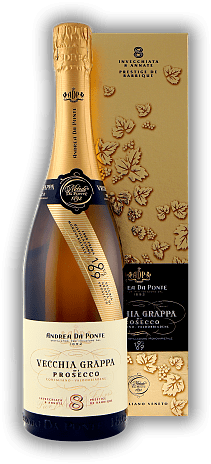 Andrea da Ponte Prosecco Grappa 8 Annate Andrea da Ponte Prosecco Grappa 8 Annate Ein edles Getränk für Kenner mit höchsten Ansprüchen. 0,7	 Liter - Vol 42%