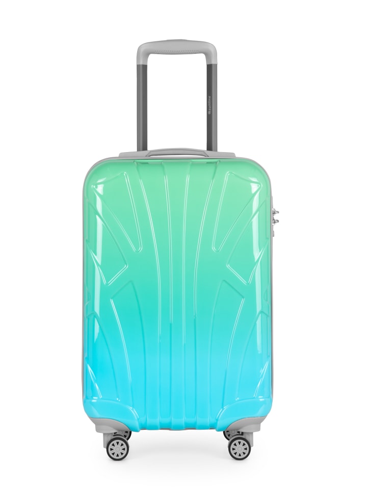 suitline Handgepäckkoffer 55x35x20 cm Carry-On 55cm Hartschale 34 L in Northern Lights günstig kaufen S