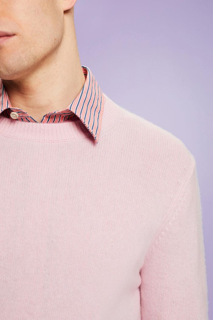 Kaschmirpullover mit Rundhalsausschnitt