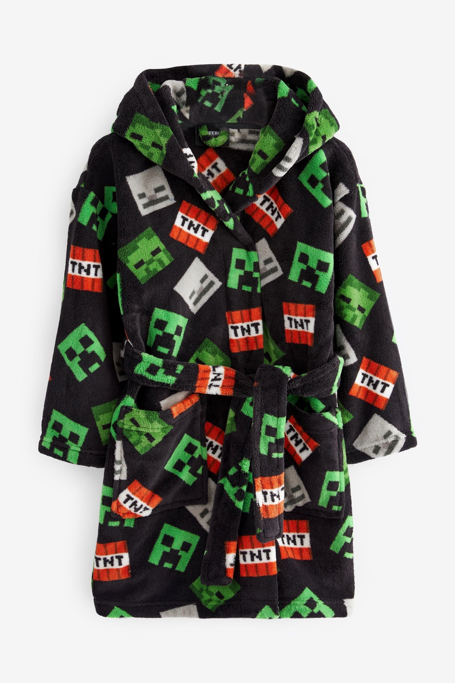 Next Kinderbademantel Bademantel aus Fleece, Polyester