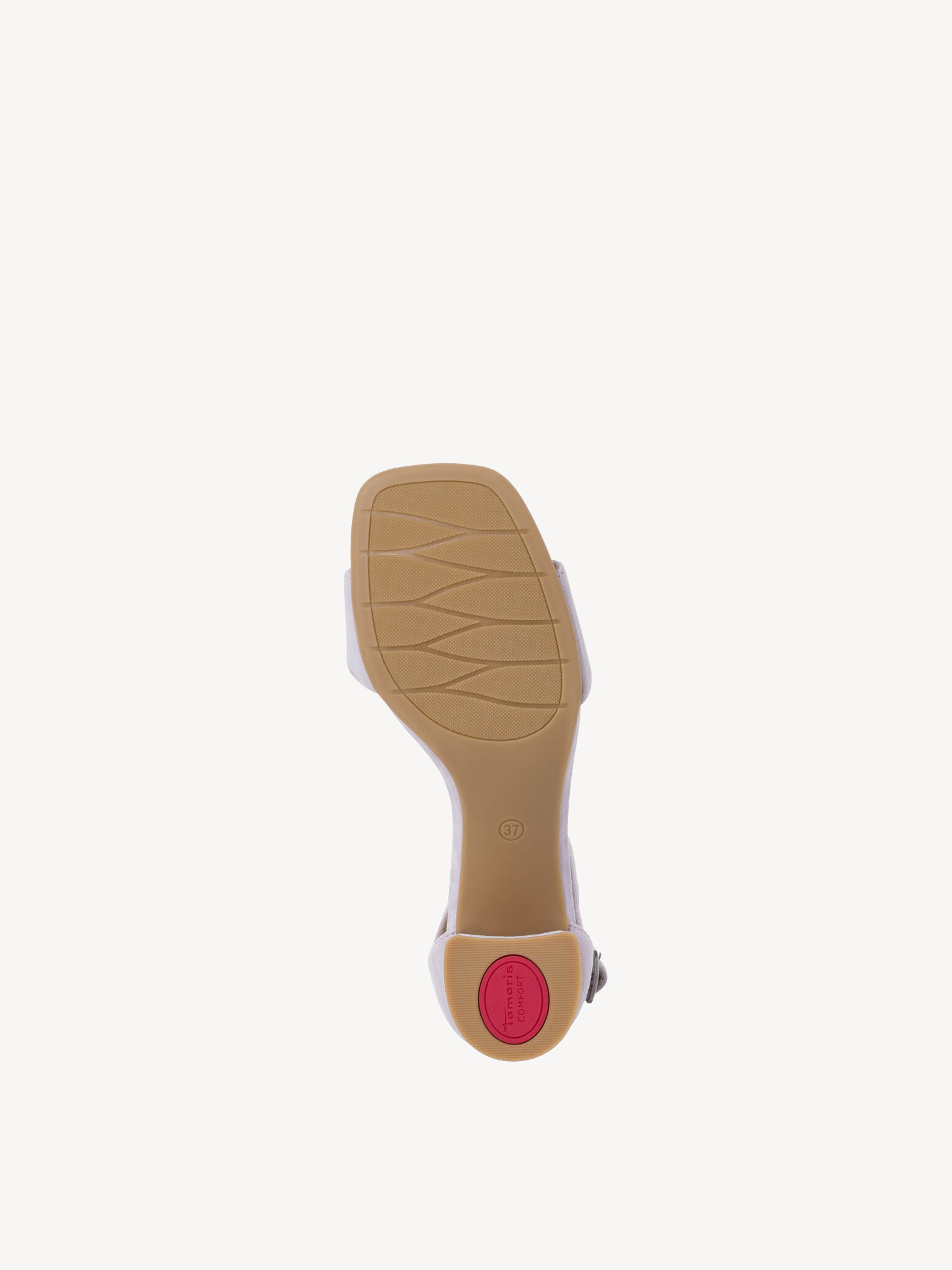 Sandale à talon en cuir - mauve