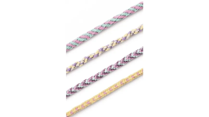 folia Kumihimo Bracelets Schmuckperlen Pastell Rainbow 16teilig