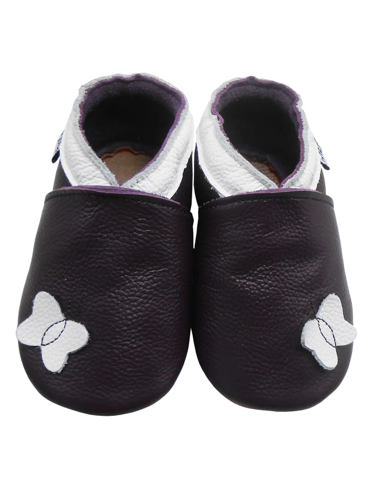 Yalion Leder-Krabbelschuhe 