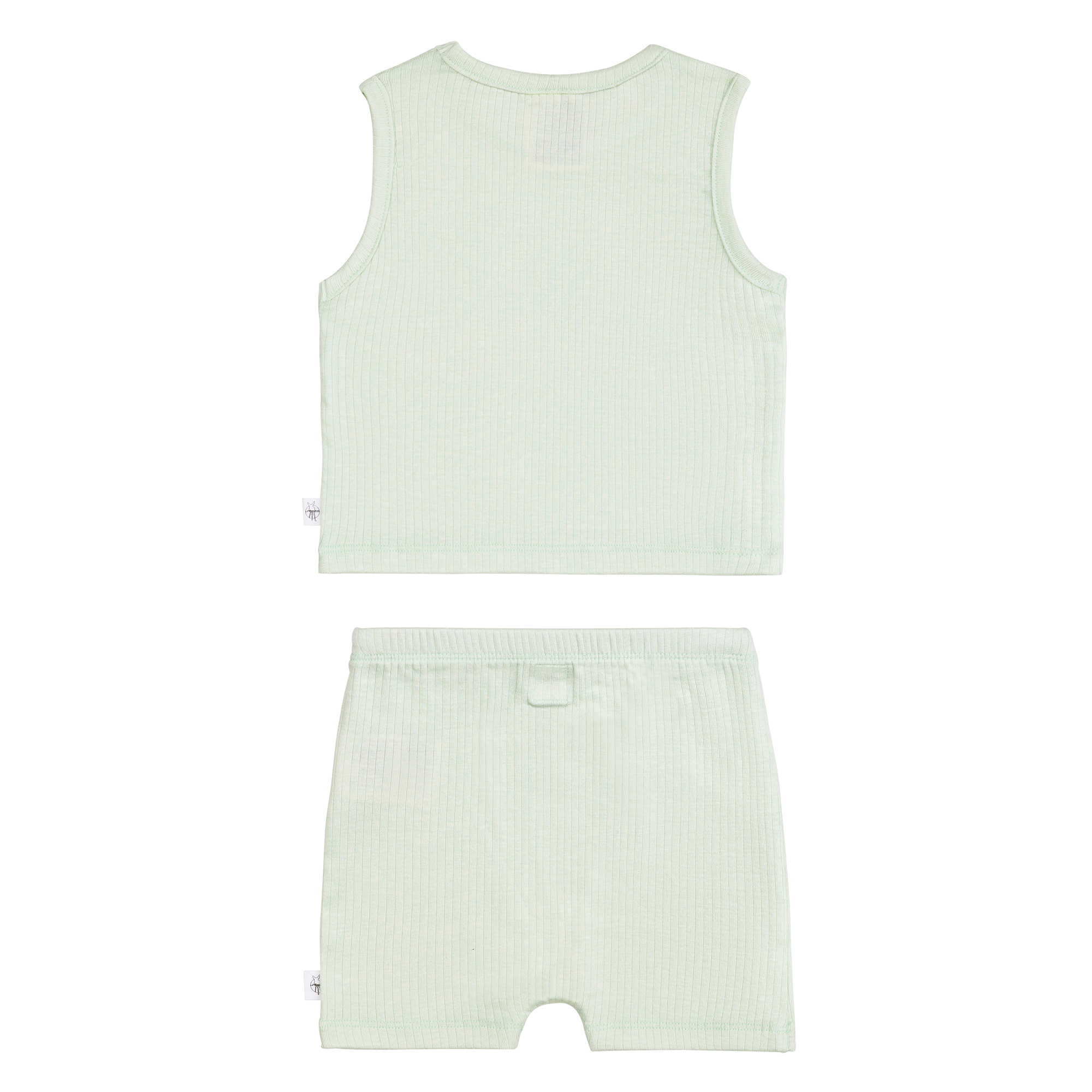 Kinder Unterwäsche Set (Hemd + Hose) - gerippt, Mint