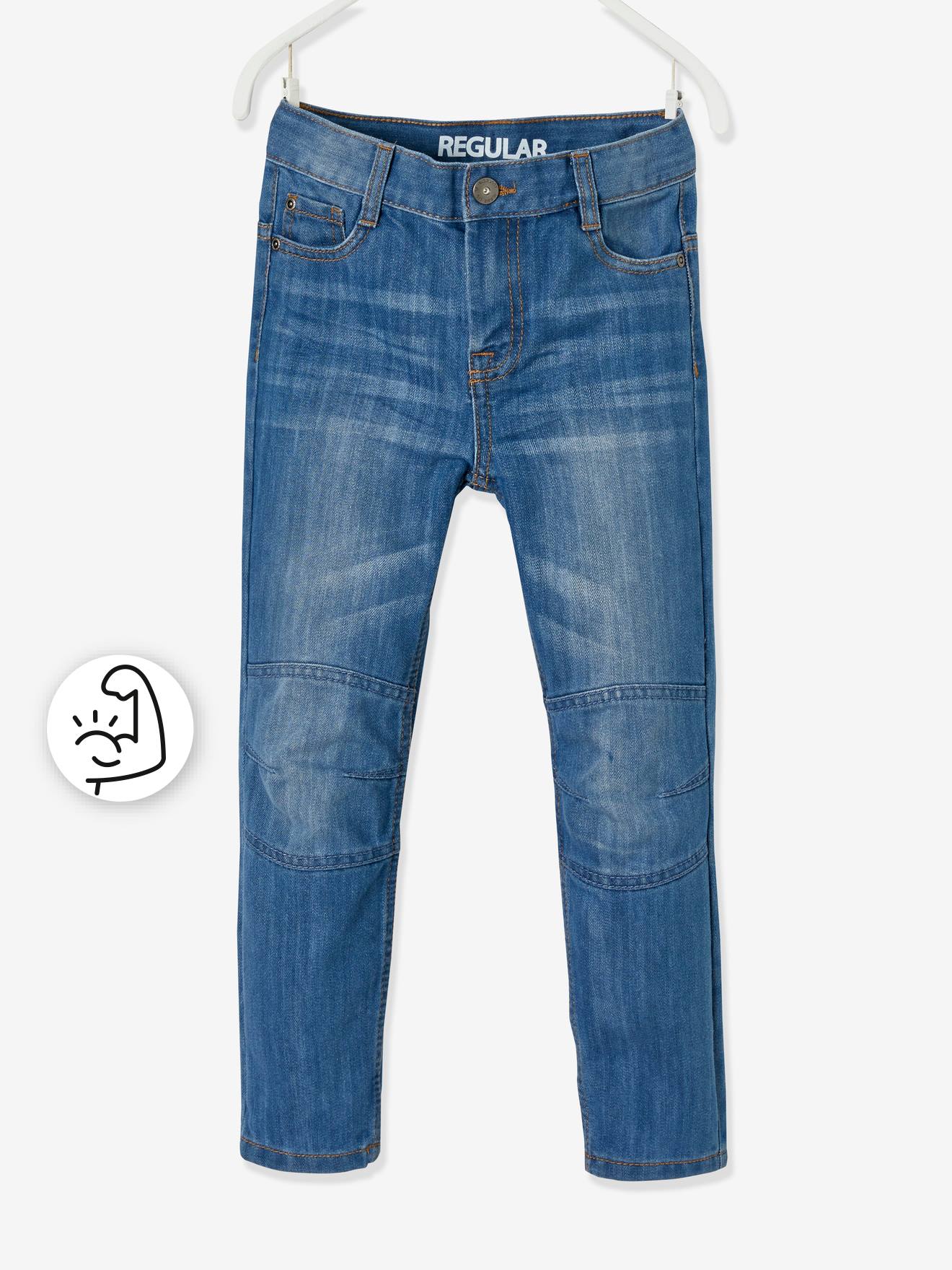 Jean droit indestructible MorphologiK tour de hanches FIN garçon denim brut
