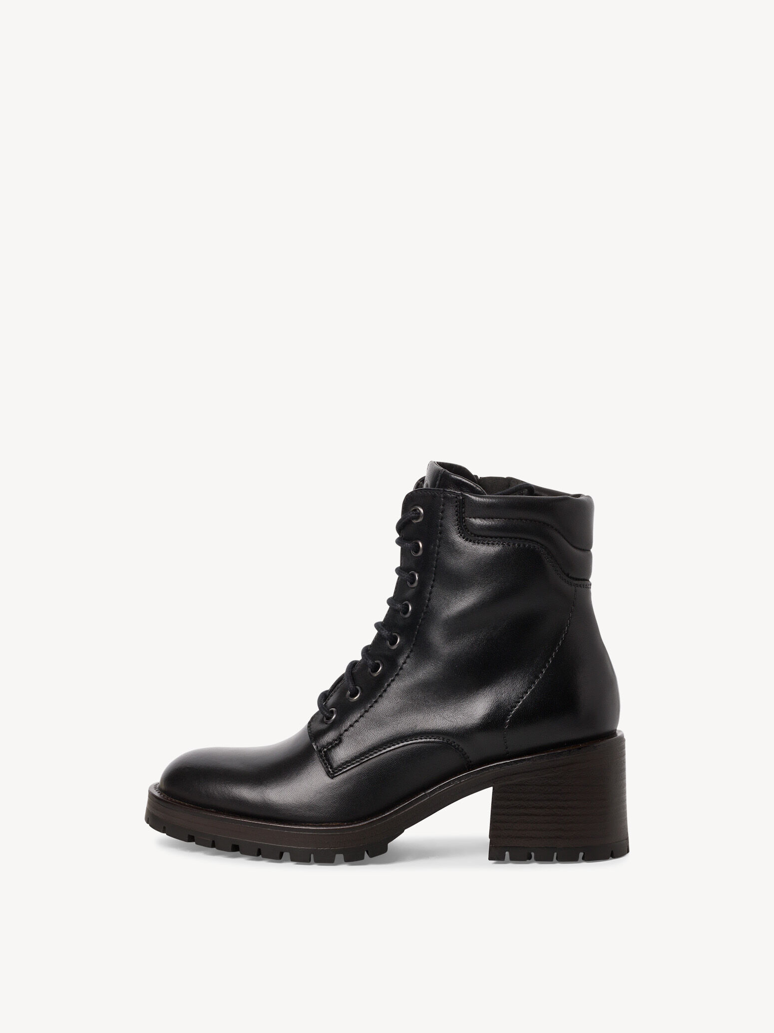 Bottine en cuir - noir