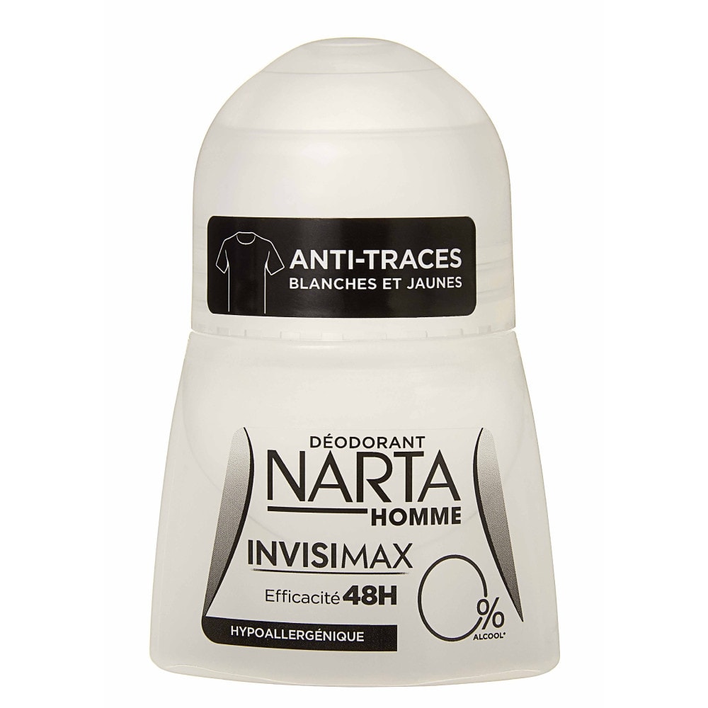 NARTA Narta Homme Invisimax Déodorant Bille Anti-traces Efficacité 48h