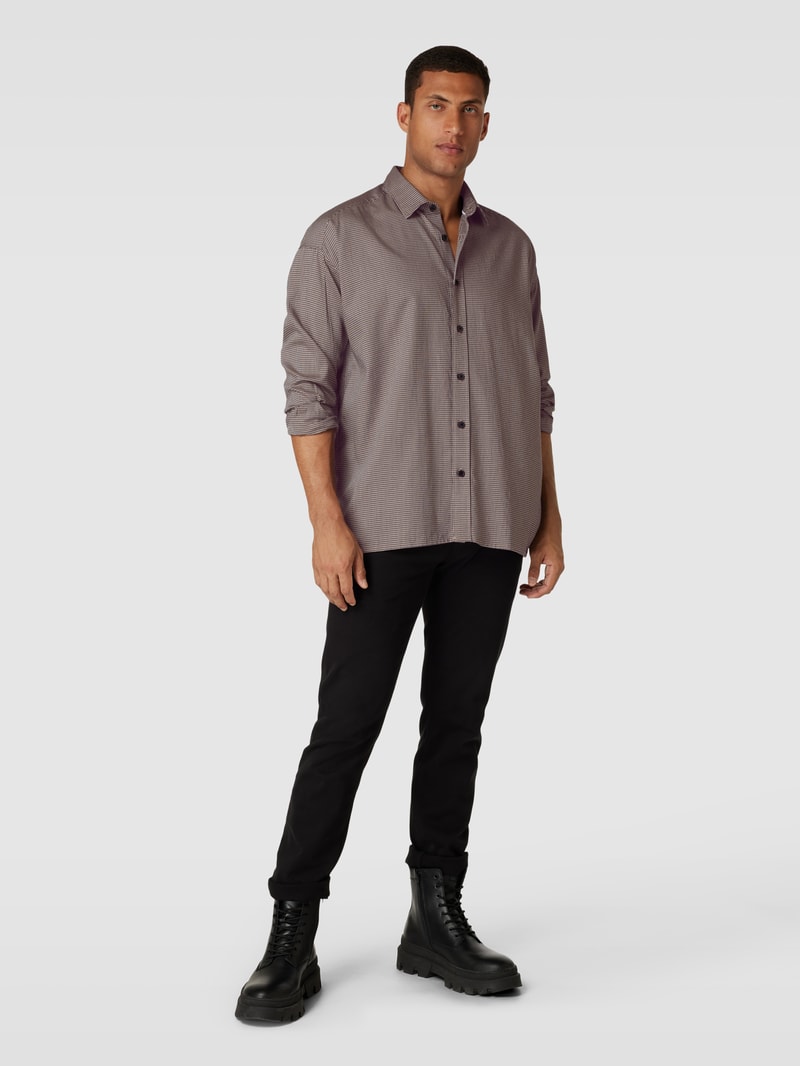 Freizeithemd mit Strukturmuster Modell 'Drew' in beige