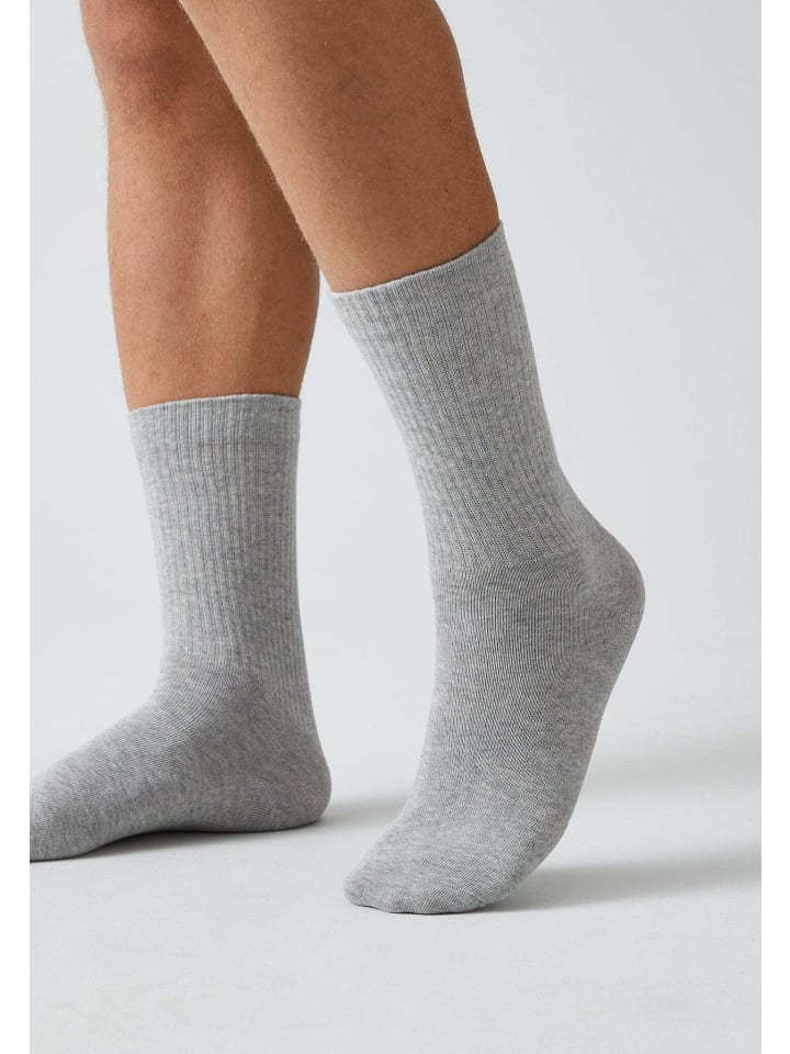 SNOCKS Tennissocken aus Bio-Baumwolle 4 Paar in Grau günstig kaufen